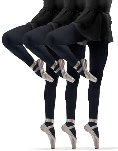 sesto senso 3er Pack Strumpfhose Mädchen 40 Den Kinderstrumpfhosen Blickdichte Mikrofaser Bunt Girl 92 98 Black Schwarz von sesto senso