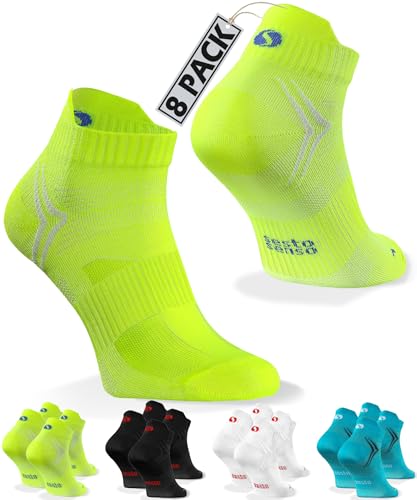 sesto senso 8 Paar Sport Socken Laufsocken Quarter Herren Damen 35-38 Mix von sesto senso