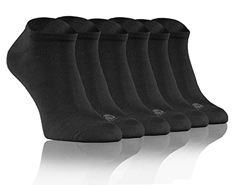 sesto senso Bambus Socken Knöchelsocken Sneaker Damen Herren 3 Pack Paar 44-46 Graphit von sesto senso