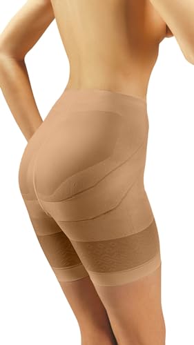 sesto senso Damen Miederpants 1 Pack Miederhose Figurformend Shapewear 3 Beige von sesto senso