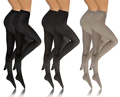 sesto senso Damen Strumpfhose 40 DEN Bunte Set 6 Paar Blickdicht Microfaser Schwarz Graphit Grau XL SET3 M sesto senso Damen Strumpfhose 40 DEN Bunte Set 6 Paar Blickdicht Microfaser Schwarz Graphit Grau XL SET3 M von sesto senso