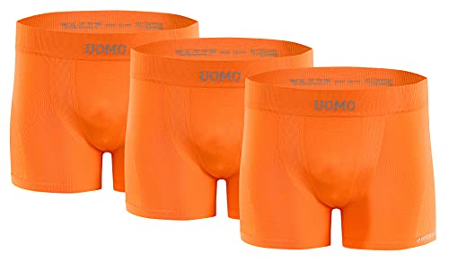 sesto senso 3er-Pack Enge Herren-Boxershorts Retro-Bunte Basic-Herrenunterwäsche Unterwäsche L/XL Orange sesto senso 3er-Pack Enge Herren-Boxershorts Retro-Bunte Basic-Herrenunterwäsche Unterwäsche L/XL Orange von sesto senso