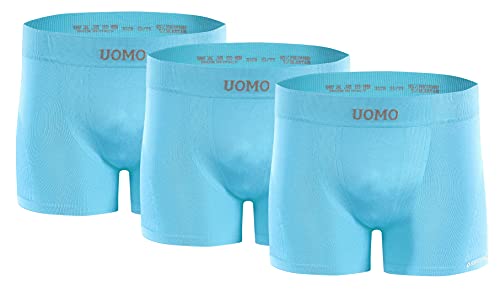 sesto senso 3er-Pack Enge Herren-Boxershorts Retro-Bunte Basic-Herrenunterwäsche Unterwäsche S/M Blau von sesto senso