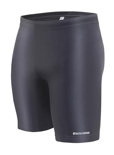 sesto senso Herren Jammer Badehose Badeshorts Lang Eng Boxer Surfen Segeln Wassersport XL Graphite von sesto senso