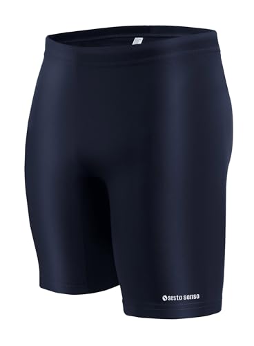 sesto senso Herren Jammer Badehose Badeshorts Lang Eng Boxer Surfen Segeln Wassersport XXL Dunkelblau von sesto senso