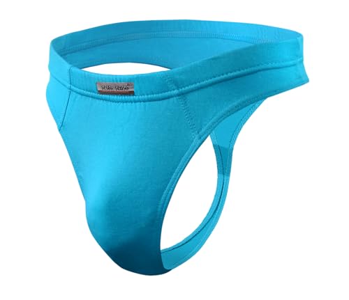 sesto senso Herren String Tanga – Türkisfarben Männer Thong aus Mikromodal, Atmungsaktiv & Bequem, Low Rise Slip Unterwäsche – Größe XL von sesto senso