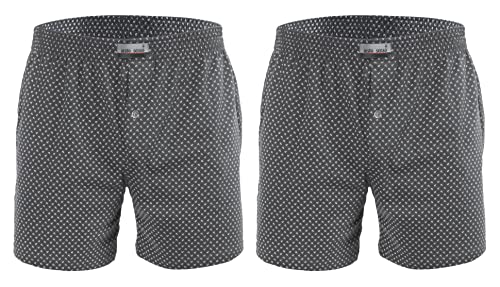 sesto senso Karierte Schlafanzughose Herren Kurz 2er Pack Baumwolle Pyjamahose M anker graphit sesto senso Karierte Schlafanzughose Herren Kurz 2er Pack Baumwolle Pyjamahose M anker graphit von sesto senso