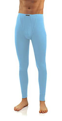 sesto senso Lange Unterhose männer thermounterwäsche Herren k1 (Blau, L) von sesto senso