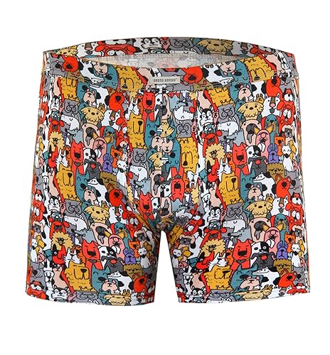 sesto senso Lustige Boxershorts Herren Motive Hunde Tiere Funny Boxer Kurze Unterhose männer M von sesto senso