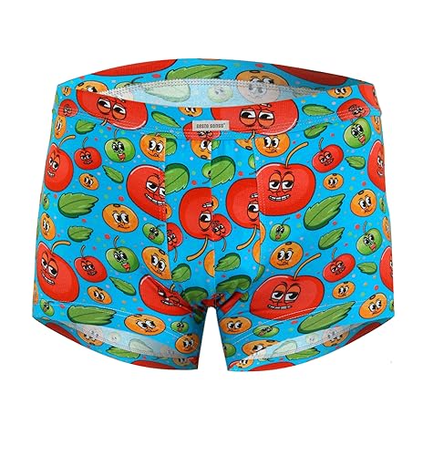 sesto senso Lustige Mini Boxershorts Herren Motive Obst Funny Boxer Kurze Unterhose männer L von sesto senso