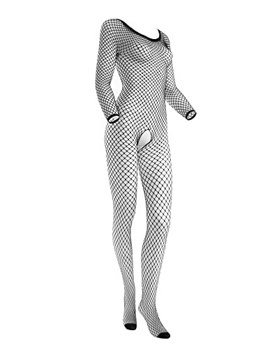 sesto senso Netzbody Damen Ouvert Dessous-Set Unterwäsche Offen Schritt Bodysuit 006 L/XL Schwarz sesto senso Netzbody Damen Ouvert Dessous-Set Unterwäsche Offen Schritt Bodysuit 006 L/XL Schwarz von sesto senso