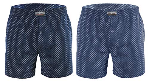 sesto senso Schlafanzughose Herren Kurz Baumwolle Pyjamahose 2er Pack M 2pak 5+6 von sesto senso