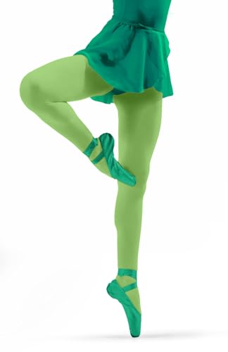 sesto senso Strumpfhose Mädchen 40 Den Kinderstrumpfhosen Blickdichte Mikrofaser Bunt Girl 140 146 Green Hellgrün von sesto senso