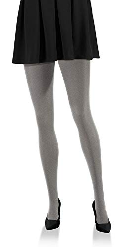 sesto senso Thermostfumpfhose Damen Strumpfhose Winter Warm 100 Den Blickdicht Grau 2 S Melange von sesto senso