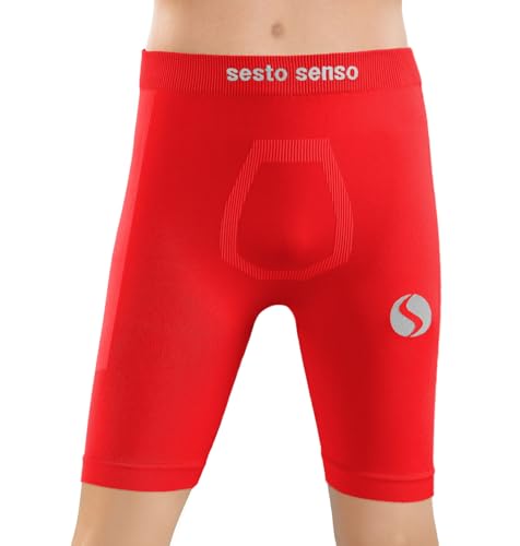 sesto senso Unterziehhose Kinder Jungen Radlerhose Radhose Kurz Unter Shorts Sport Eng 4XS/3XS Rot Red sesto senso Unterziehhose Kinder Jungen Radlerhose Radhose Kurz Unter Shorts Sport Eng 4XS/3XS Rot Red von sesto senso