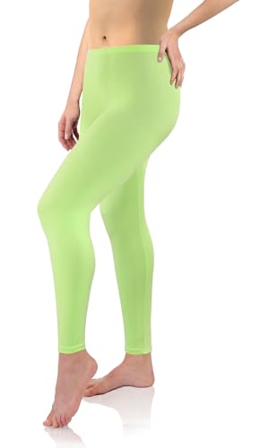 sesto senso Viskose Leggings für Damen lang hellgrün Mädchen Fitnesshose Sporthose Bunte Yoga 4XL Pistacja von sesto senso