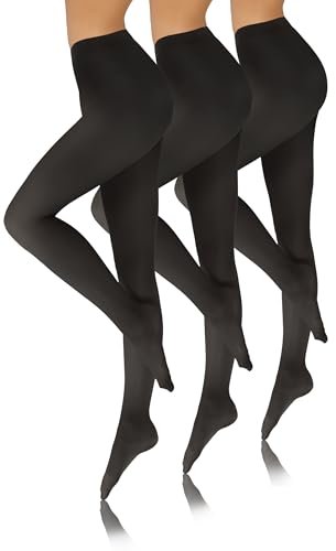 sesto senso strumpfhosen damen 3 pack Graphit 40 den Bunte Blickdicht Microfaser 48-50 XL Graphit von sesto senso