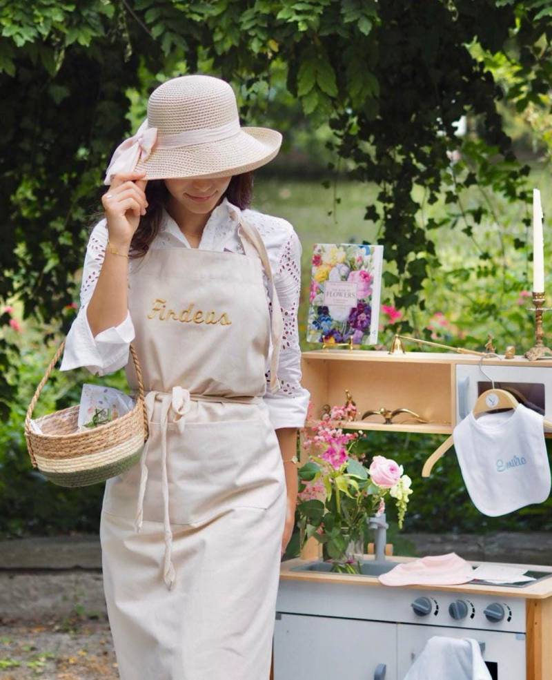 Personalisierte Küchenschürze, Personalisieren Sie Namenküchenschürze Für Erwachsene Und Kinder von sevenstickdruck