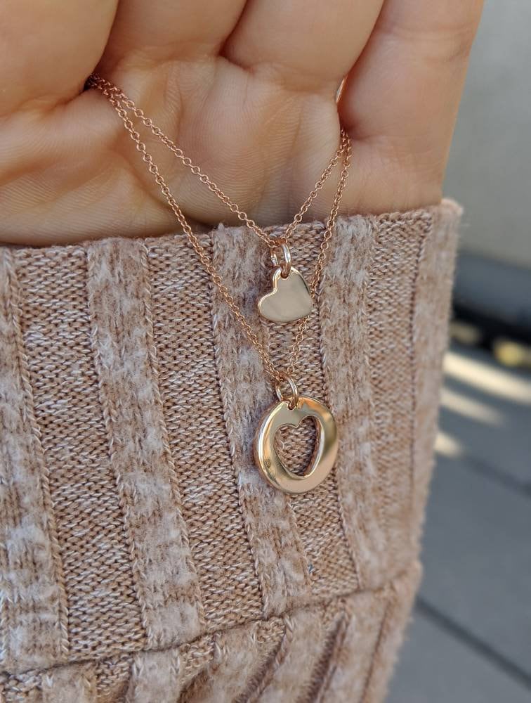 Mutter Tochter Halsketten Set - 14K, 18K Gelb-, Weiß- Und Roségold von sevgijewelry