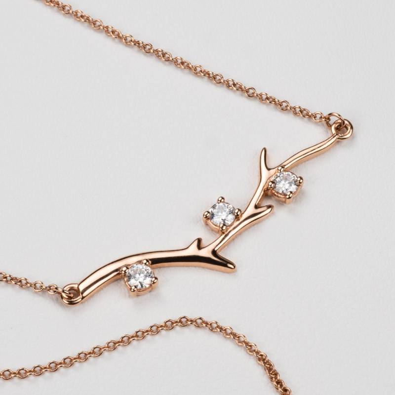 Personalisierte Geburtsstein-Baum-Halskette - Muttertagsschmuck. 14K, 18K Gold Oder Platin. Wählen Sie 1-5 Geburtssteine von sevgijewelry