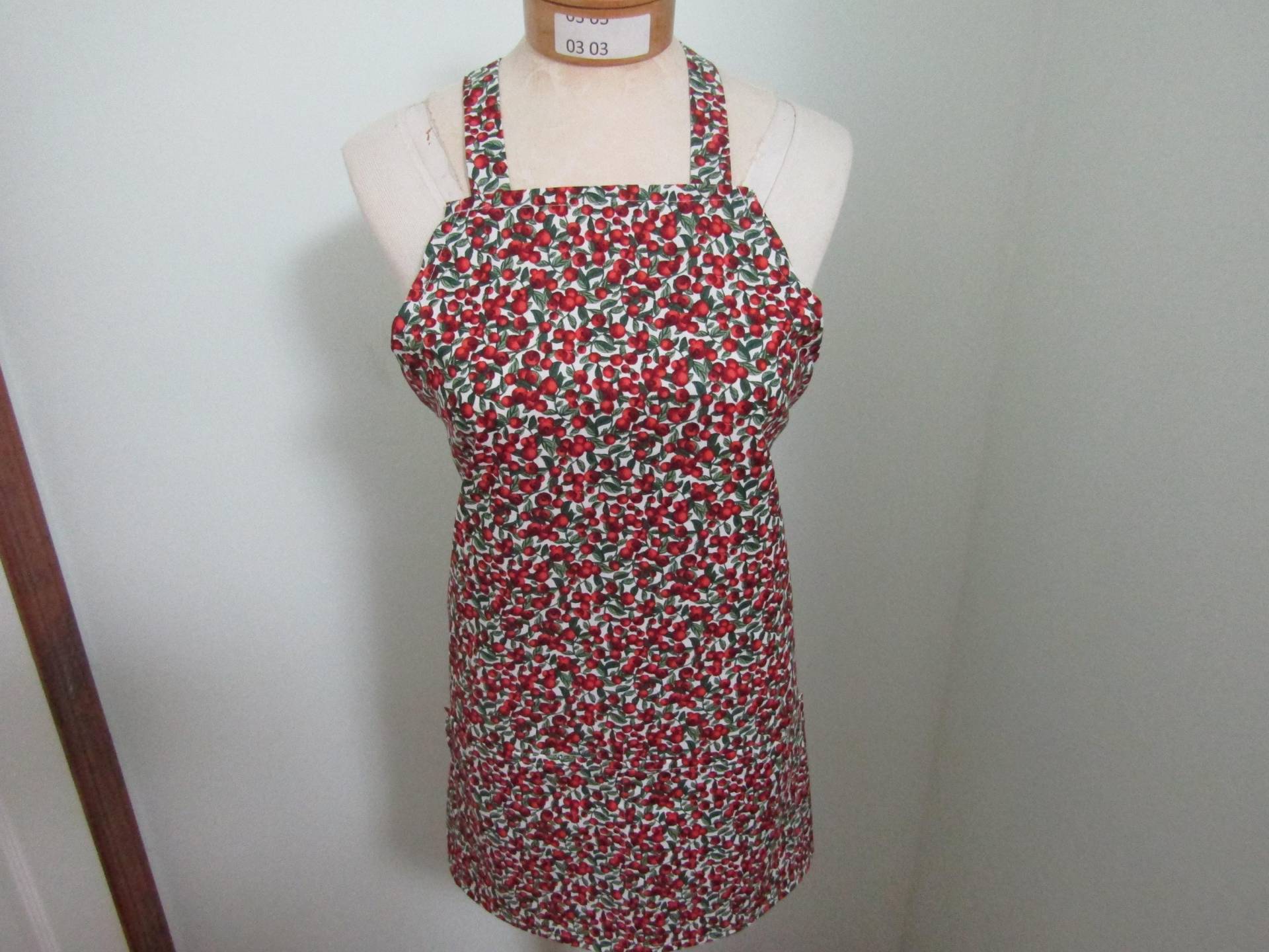 Sierra Attic Erwachsenen Os Baumwolle Cranberry Schürze Mit Taschen Eine Größe Passt Für Alle Gastgeschenke Dekor/Leinen von sewfunknitting