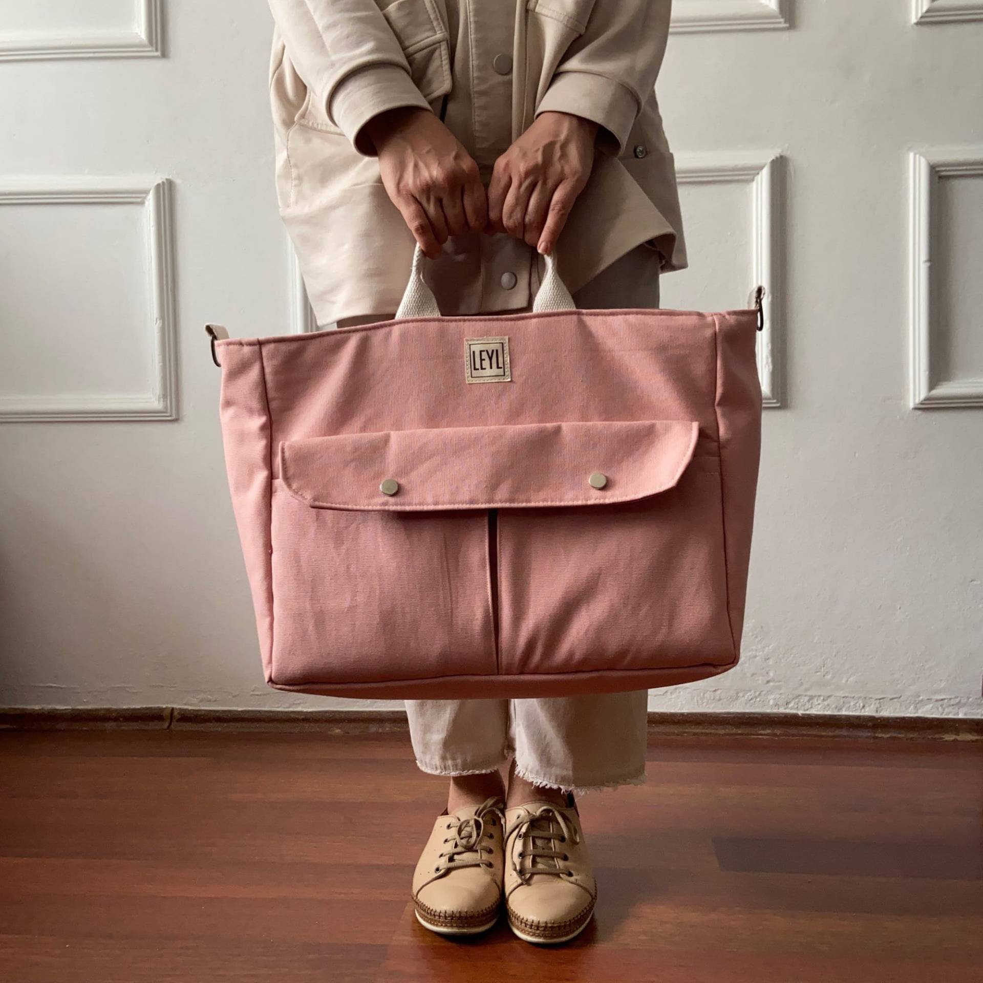 Schultertasche Mit Reißverschluss Und Fach, Reißverschluss, Xxl Lehrertasche Multi Pocket Tasche, Jumbo Geldbörse Arbeitstasche Für College von sewingjobs