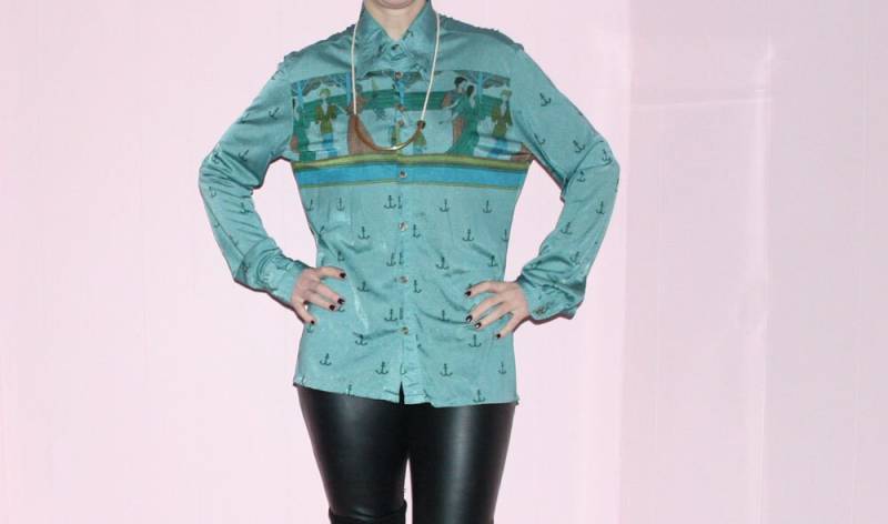 1970Er Jahre Bluse/Anker Shirt Kreuzfahrt Groß von sewjustified