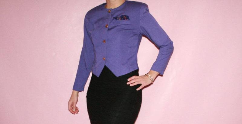 Abgeschnittene Lila Jacke von sewjustified