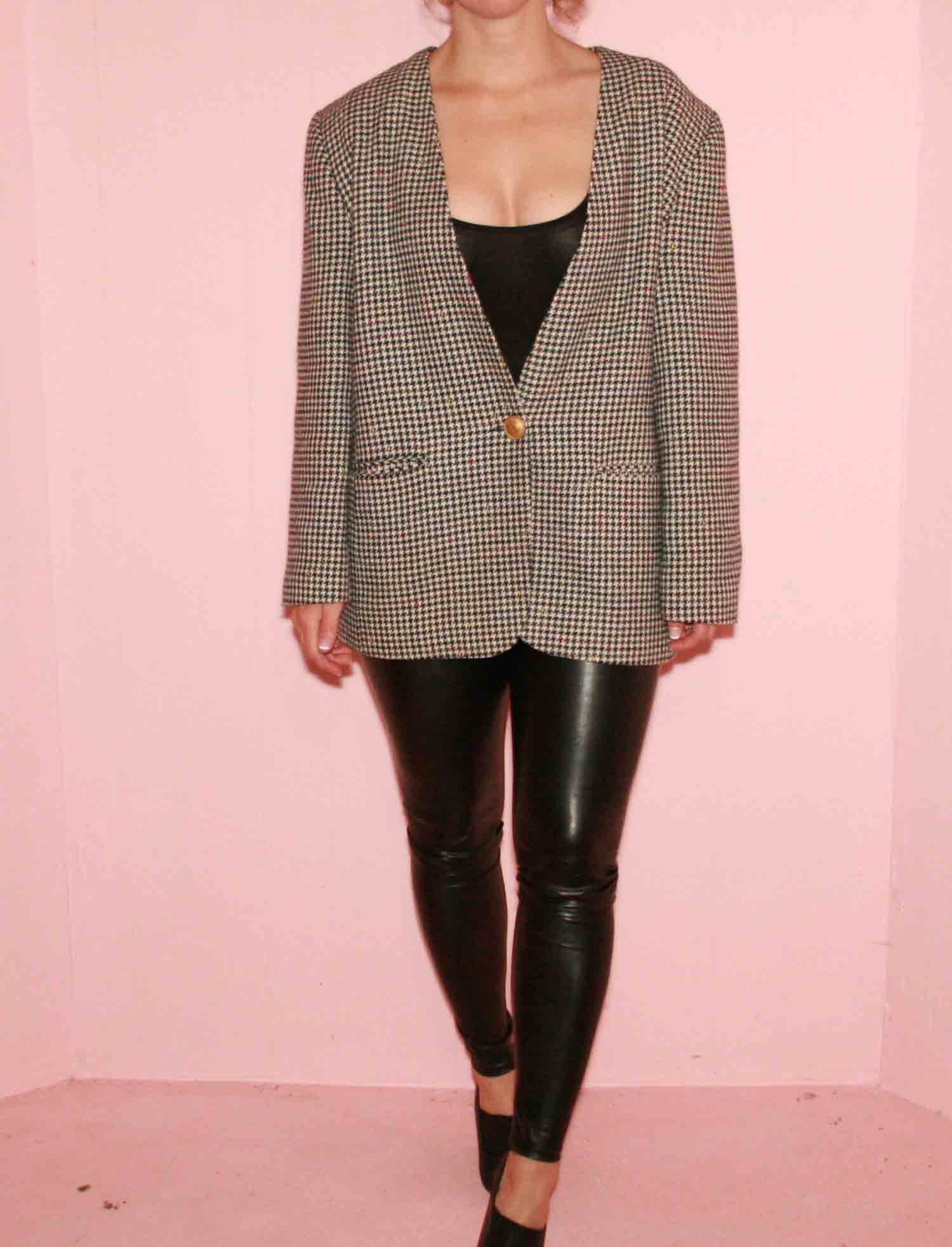 Fischgrät Boyfriend Blazer von sewjustified