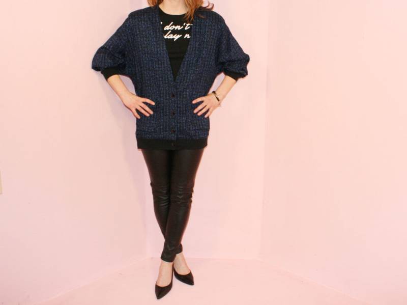 Grafik Cardigan/ Navy/ Oversized/ S von sewjustified