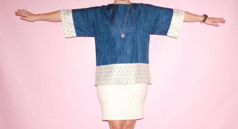 Kimono-stil-Bluse von sewjustified