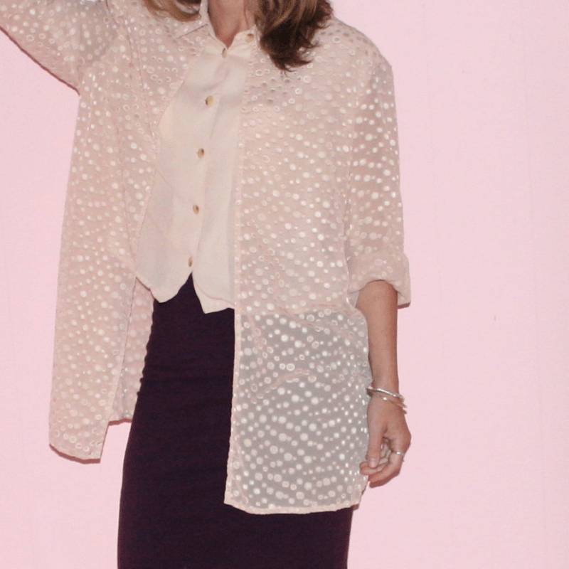 Polka Dot Bluse/Chiffon/1990Er Jahre/Kleine von sewjustified