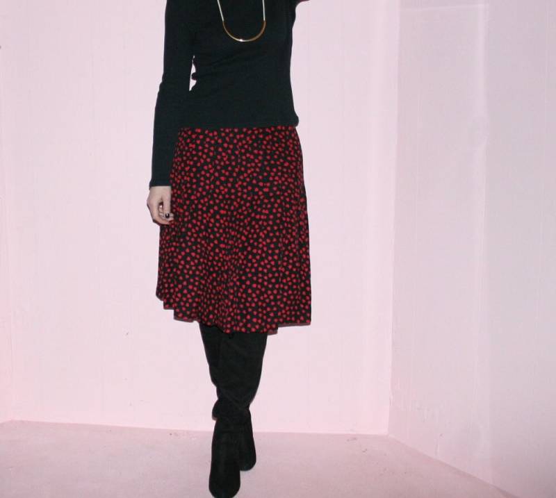 Queen Of Hearts Dress/ Hearts/ Seidenkleid/ Zwei Stück/ Large von sewjustified