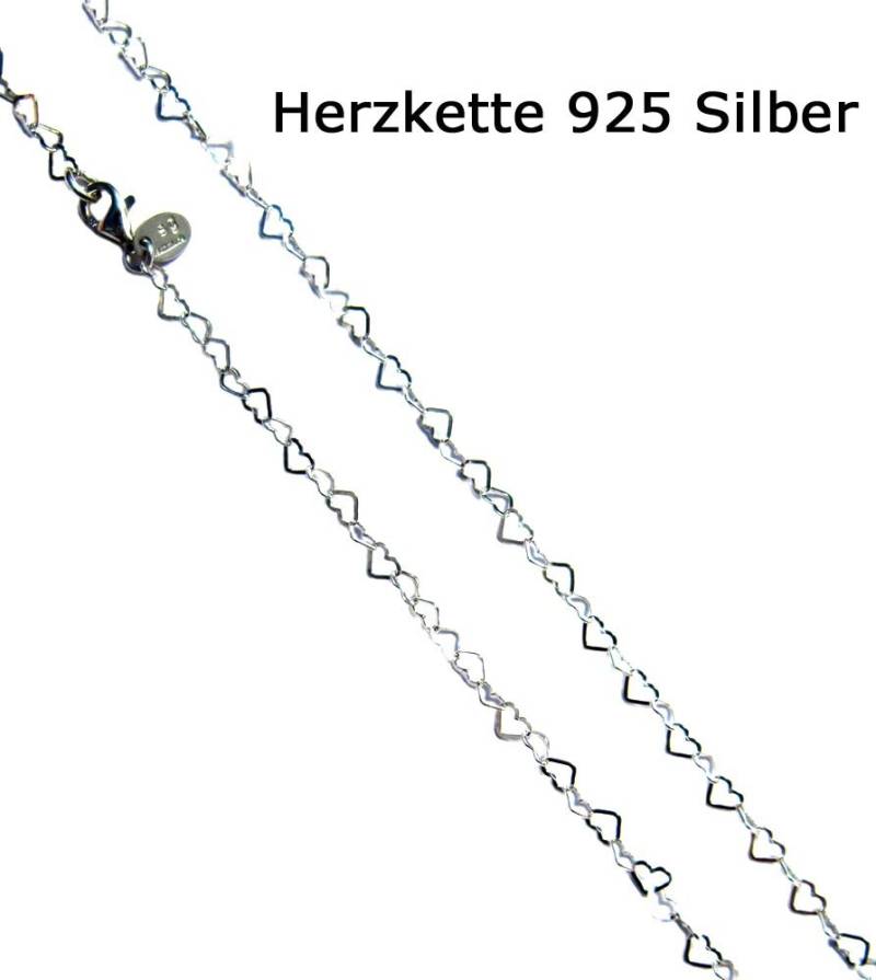 Herz Silberkette Herzkette Kette 925 Silber Damenkette Made in Germany Herz Silberkette Herzkette Kette 925 Silber Damenkette Made in Germany von sgschmuck