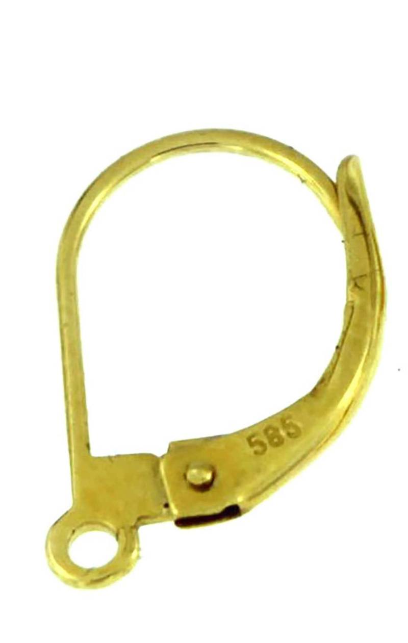 Klappbrisur Gelbgold 1 Stück 9 Karat 14 Ohrschmuck Ohrringe Gold von sgschmuck