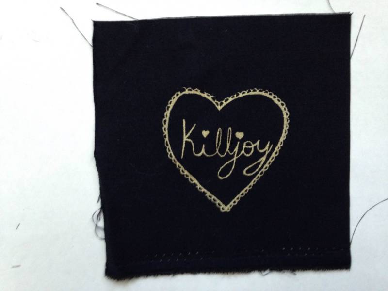 Spielverderber Screenprinted Patch von shakingpapers