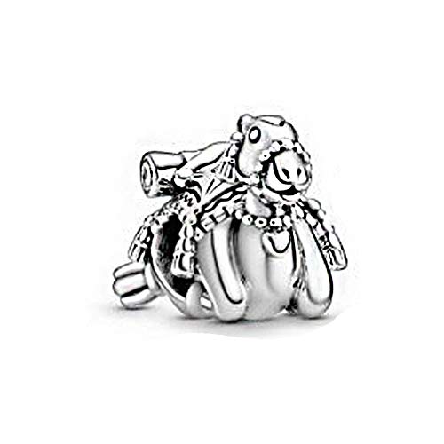 shangwang 925 Sterling Silber Travel Series Perlen Perlen Geeignet für Original Pandora Charm Armband Damen DIY Schmuck Machen Geschenke Kamel von shangwang