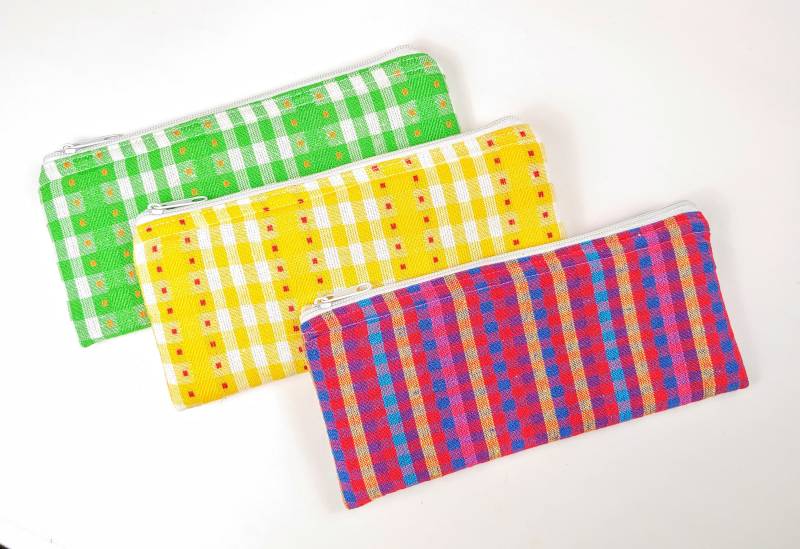 Bleistift Gehäuse, Multi Buntstift Handgewebte Fall Machen, Veranstalter, Zubehör Fall, Reisen, Geldbeutel, Mäppchen, Teen Geldbörse von shanidesigns15