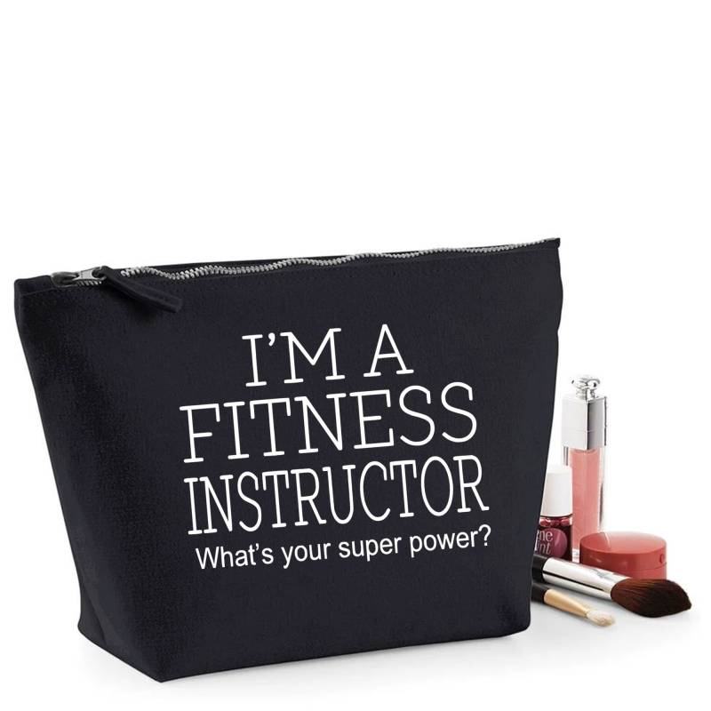 Fitnesslehrer Danke Geschenk Damen Make Up Accessoire Tasche Muttertag von shaniztoons