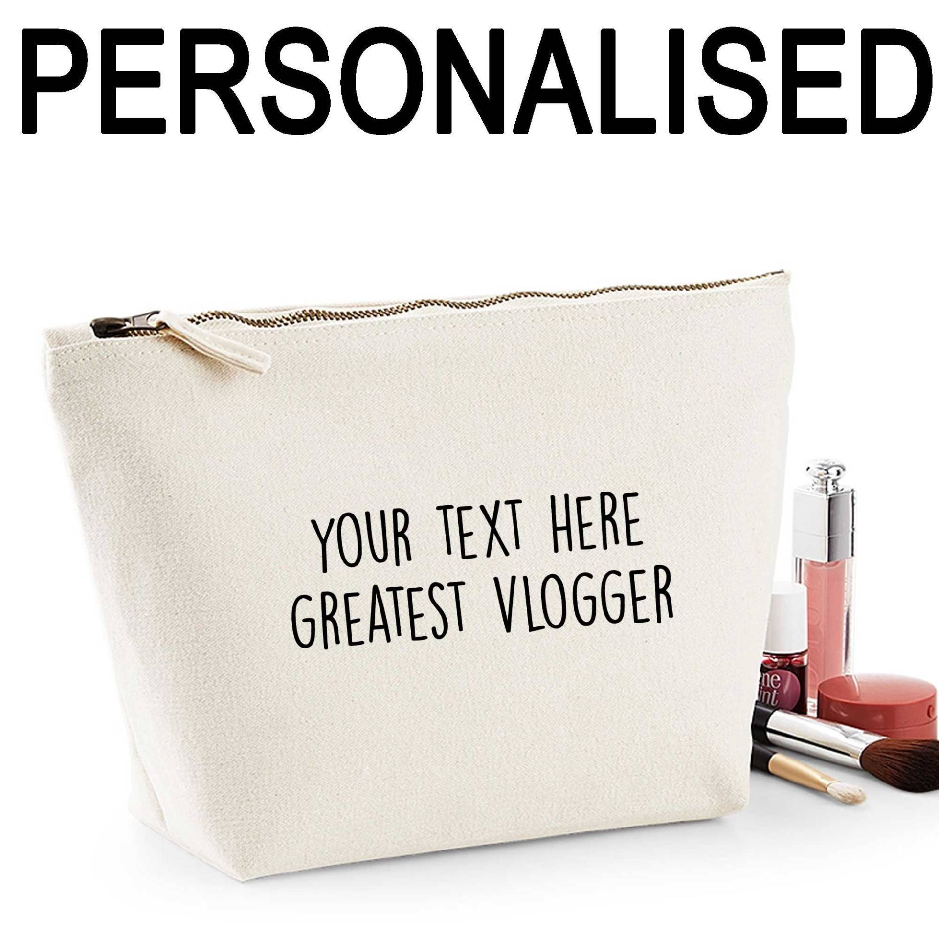 Größter Vlogger Personalisierte Frauen Machen Bag Makeup Fall Danke Geschenk von shaniztoons