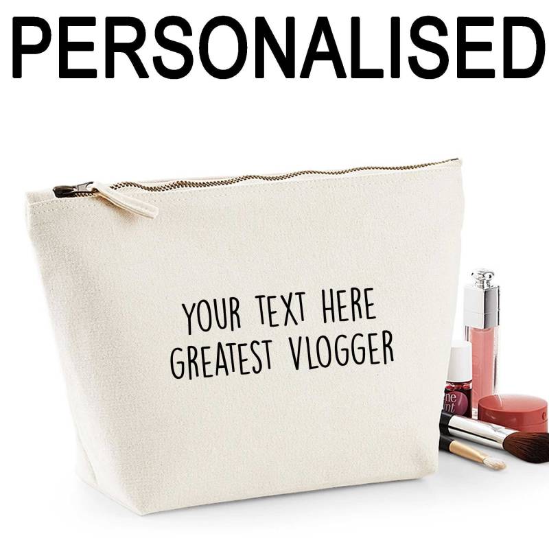 Größter Vlogger Personalisierte Frauen Machen Bag Makeup Fall Danke Geschenk von shaniztoons