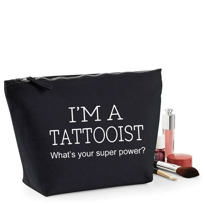 Tätowierer Danke Geschenk Damen Make Up Accessoire Tasche Muttertag von shaniztoons