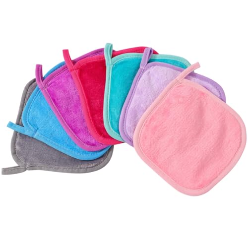 Make-up-Entferner, Gesichtsreinigungstuch, wiederverwendbare Flanell-Gesichtstücher, Make-up-Entferner-Tücher für empfindliche Haut, für Make-up-Entferner, Schönheitsreinigung (7 Farben) von shaohui