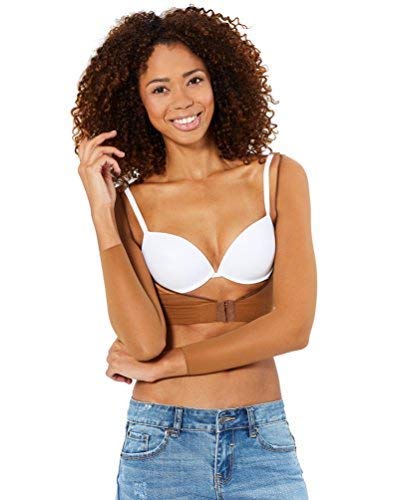 shape me Grace Armshaper Shapewear | Transparenter Shaping Arm Shaper für Sofort makellose Schlanke (Noisette, 32W / 34L) von shape me