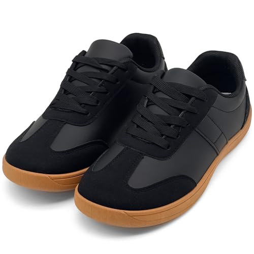 Mode Sneakers für Frauen Männer, Klassische Casual Retro Trainer Schuhe Low-Top Bequeme Atmungsaktive Walking Flache Tennisschuhe von sharllen