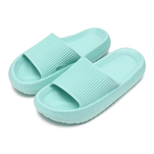 sharllen Badelatschen Kinder Mädchen Flache Sommer Hausschuhe Jungen EVA Badeschlappen Cosy House Rutschfest Dusch Badeschuhe Strand Leicht Sandalen Kinder Pantoletten von sharllen