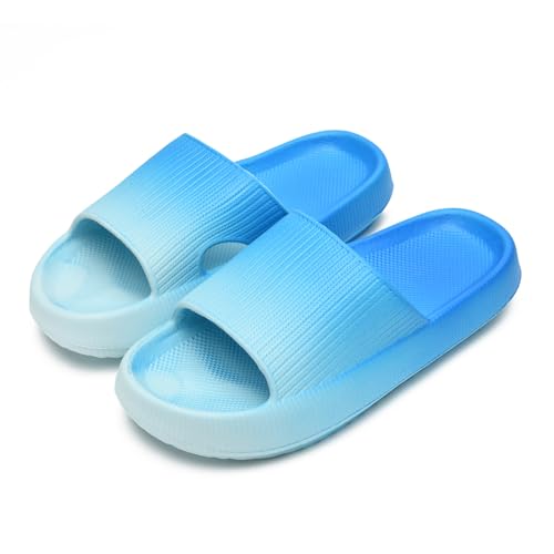 sharllen Badelatschen Kinder Mädchen Flache Sommer Hausschuhe Jungen Eva Badeschlappen Cosy House rutschfest Dusch Badeschuhe Strand Leicht Sandalen Kinder Pantoletten von sharllen