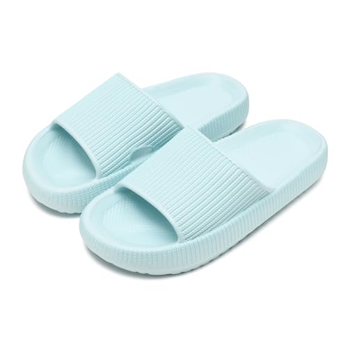 sharllen Badelatschen Kinder Mädchen Flache Sommer Hausschuhe Jungen Eva Badeschlappen Cosy House rutschfest Dusch Badeschuhe Strand Leicht Sandalen Kinder Pantoletten von sharllen