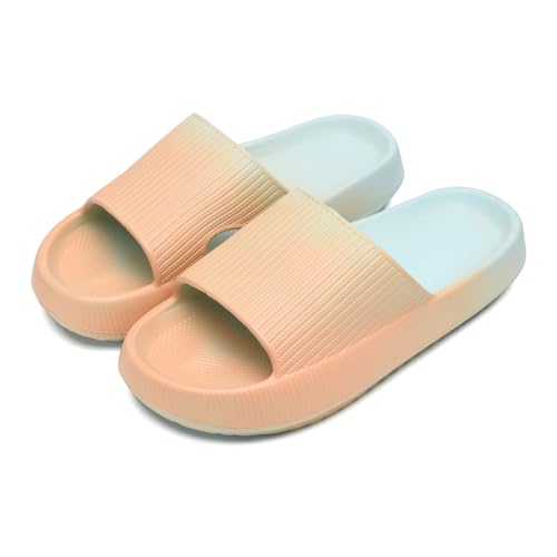 sharllen Badelatschen Kinder Mädchen Flache Sommer Hausschuhe Jungen Eva Badeschlappen Cosy House rutschfest Dusch Badeschuhe Strand Leicht Sandalen Kinder Pantoletten von sharllen