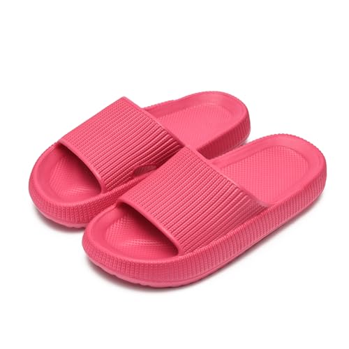 sharllen Badelatschen Kinder Mädchen Flache Sommer Hausschuhe Jungen Eva Badeschlappen Cosy House rutschfest Dusch Badeschuhe Strand Leicht Sandalen Kinder Pantoletten von sharllen
